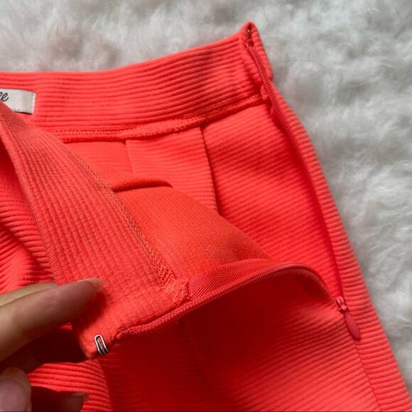 Madewell Neon Orange Skirt Size 0 - Picture 7 of 7